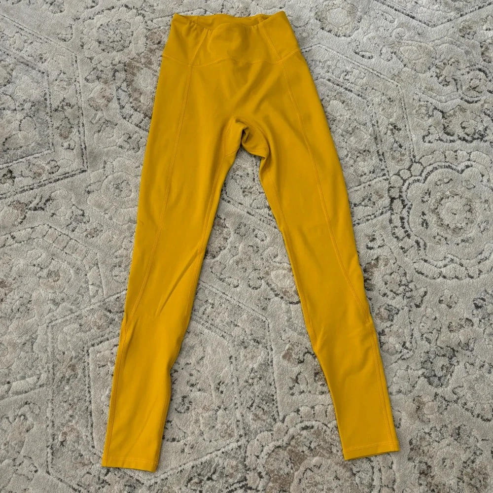 BuffBunny Mustard Yellow Leggings - Picture 5 of 7